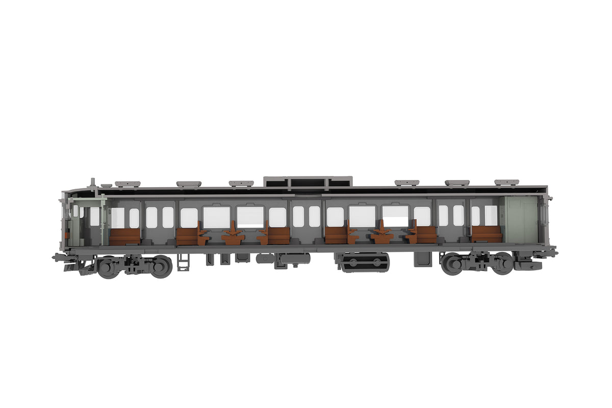 PLUM 1/80 半交叉座椅內裝套裝A（棕）Semi-Cross Seat Interior Set A (Brown)《鐵道模型》