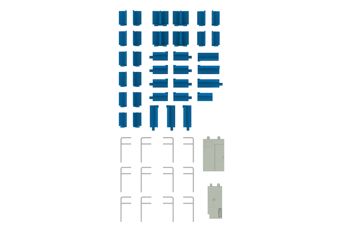 PLUM 1/80 半交叉座椅內裝套裝A 藍