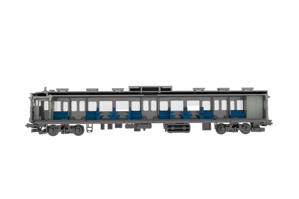 [Re-release] PLUM 1/80 Semi-Cross Seat Interior Set A (Blue) — Railway Model Kit
